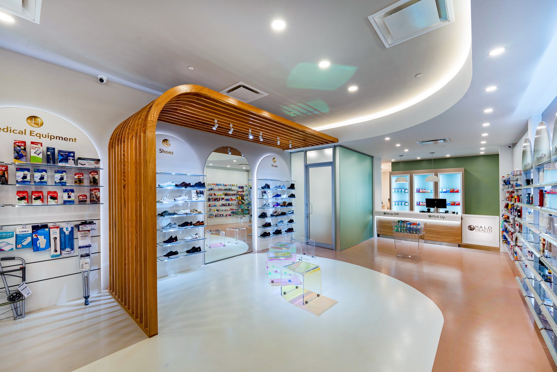 Dedicated orthopedic footwear and fitting area at Halo Health Pharmacy
